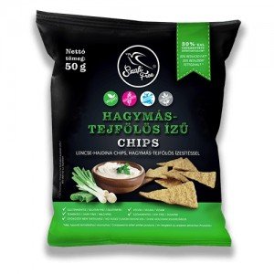 Szafi free chips hagymás-tejfölös ízű 50g Szafi free chips hagymás-tejfölös ízű 50g