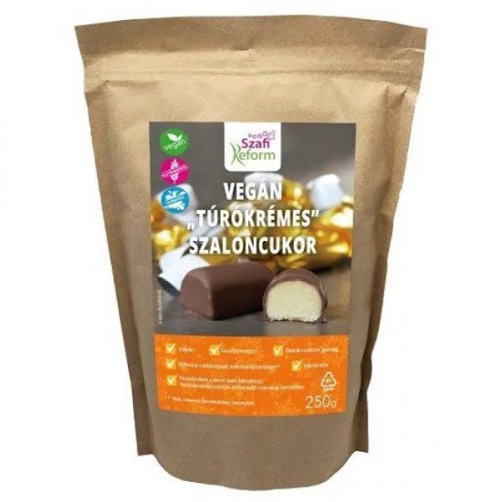 Szafi reform szaloncukor túrókrémes vegán 250g Szafi reform szaloncukor túrókrémes vegán 250g