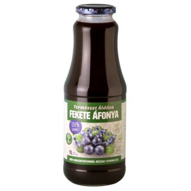 Természet Áldása Fekete Áfonya Gyümölcslé 1 l DRS