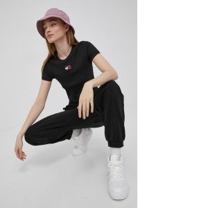 Tommy Hilfiger női melegítő alsó DW0DW12635 fekete Tommy Hilfiger női melegítő alsó DW0DW12635 fekete