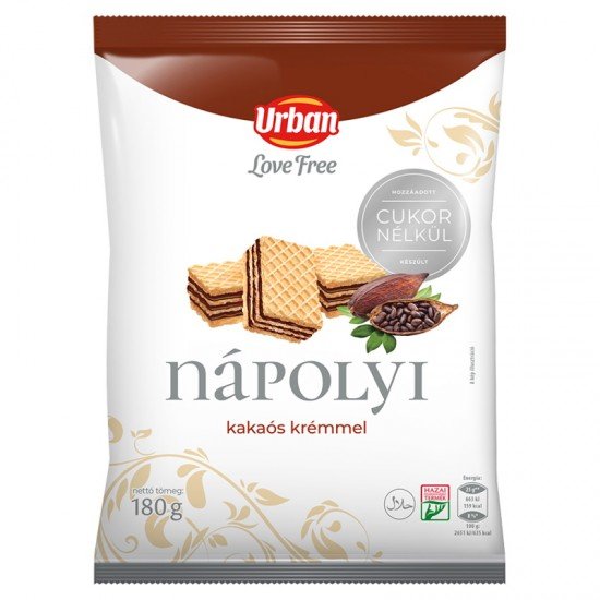 Urbán love free nápolyi kakós krémmel 180g