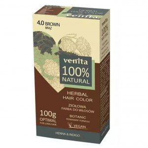 Venita 100% natural gyógynövényes hajfesték 4.0 barna 100g Venita 100% natural gyógynövényes hajfesték 4.0 barna 100g