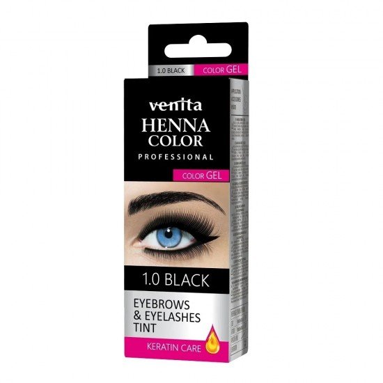 Venita henna color gyógynövényes szemöldök festék 1.0 fekete 15g