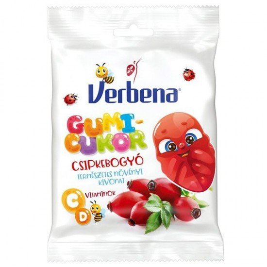 Verbena gumicukorka csipkebogyó 90g