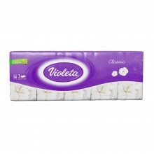 Violeta papírzsebkendő classic 10x10db