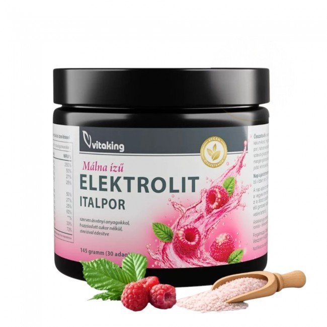 Vitaking Elektrolit Italpor málna ízű 145g Vitaking Elektrolit Italpor málna ízű 145g