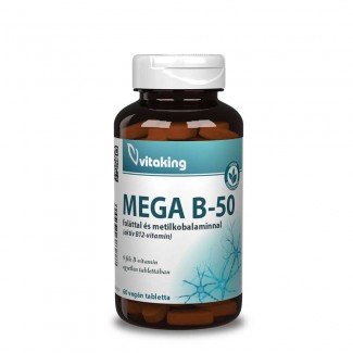 Vitaking mega b-50 vitamin tabletta 60db
