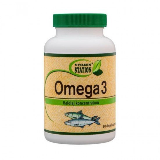 Vitamin station omega 3 zselétabletta 90db