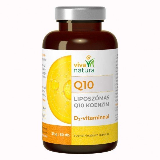 Viva natura liposzómás q10 koenzim d3 vitaminnal étrend kiegészítő kapszula 60db Viva natura liposzómás q10 koenzim d3 vitaminnal étrend kiegészítő kapszula 60db
