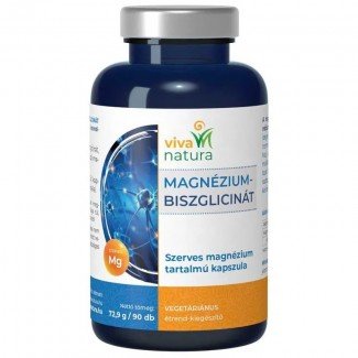 Viva natura magnézium-biszglicinát vegetáriánus étrend-kiegészítő kapszula 90db