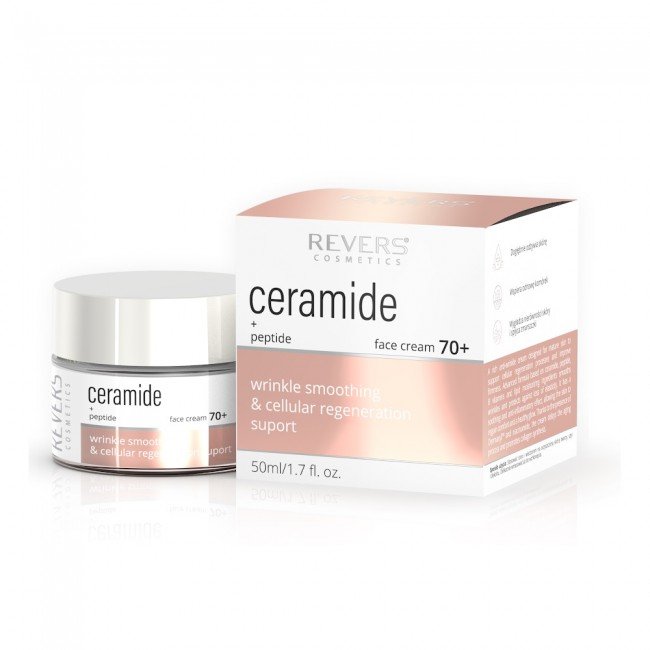 REVERS Ránctalanító és lifting hatású anti-aging arckrém Peptidekkel és Ceramidokkal 70+ 50ml
