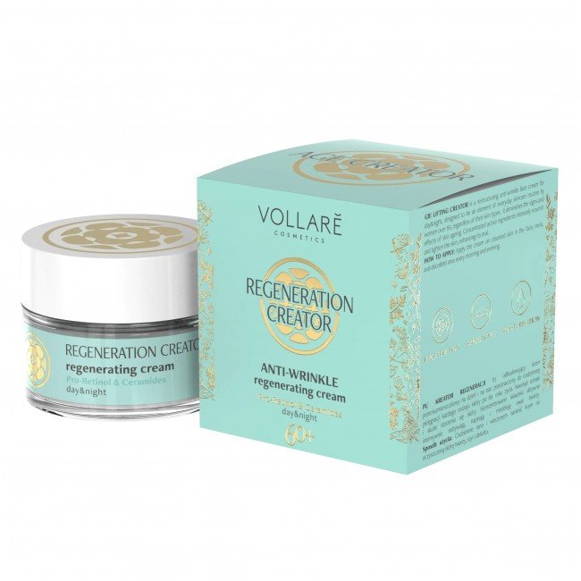 Vollaré ránctalanító, bőrregeneráló arckrém éjszakai és nappali 50ml
