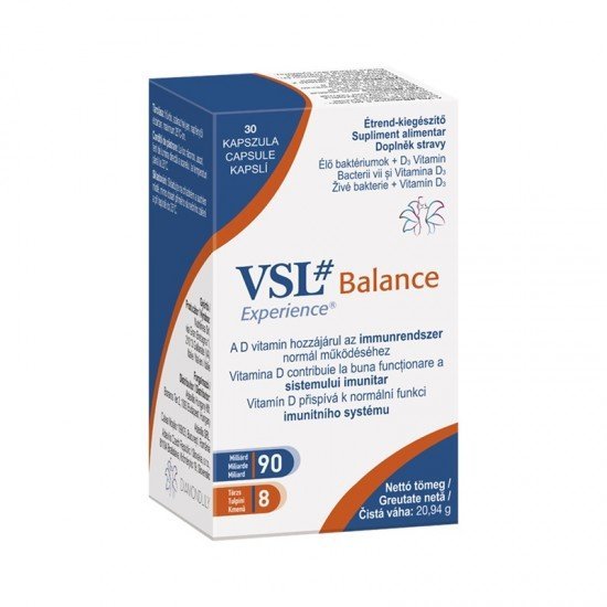 Vsl balance étrend-kiegészítő d3&élőflóra 30db