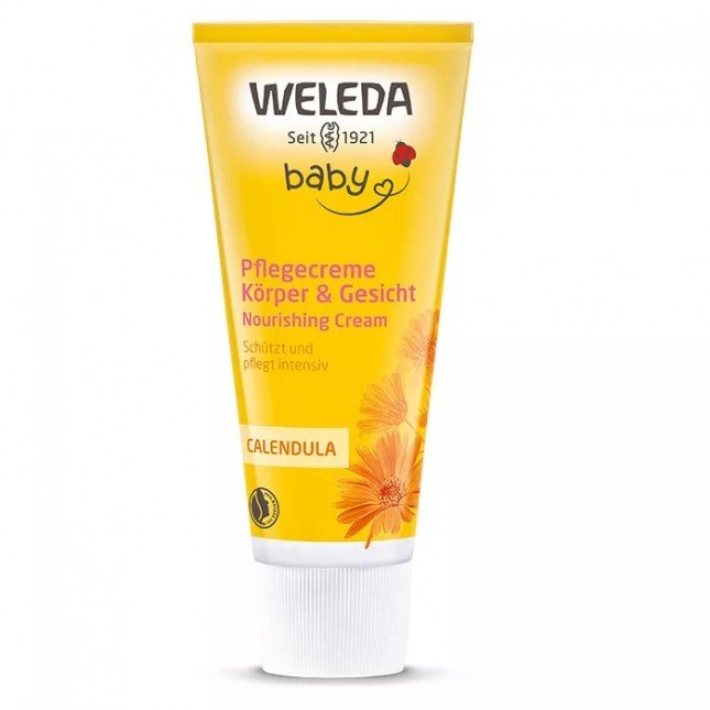 Weleda bio calendula natúr babakrém arcra, testre 75ml