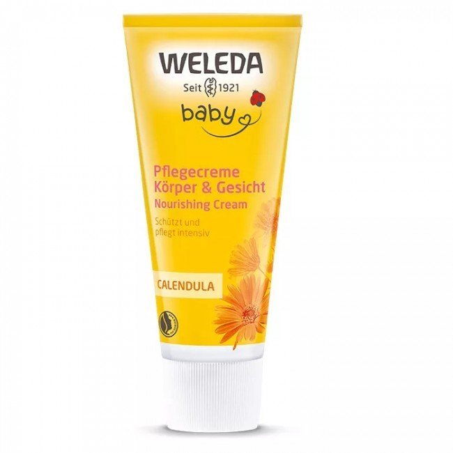 Weleda bio calendula natúr babakrém arcra, testre 75ml