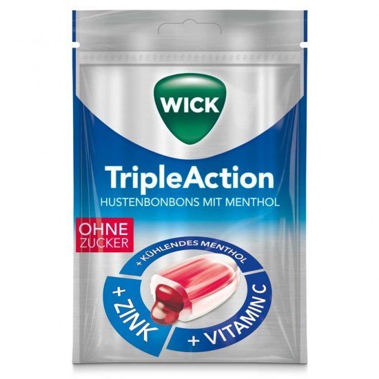Wick triple action torokcukorka cukormentes 72g