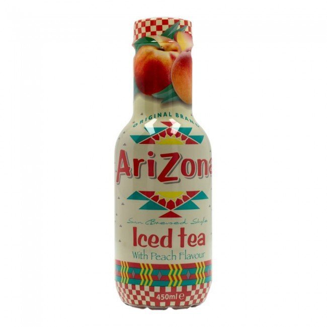 Arizona fekete tea barack 450ml
