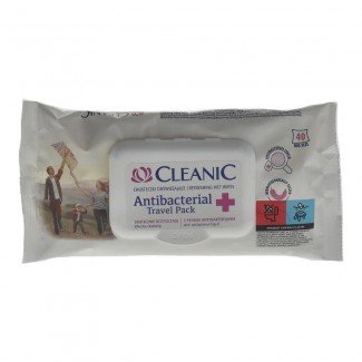 Cleanic törlőkendő antibacteriális travel pack 40db