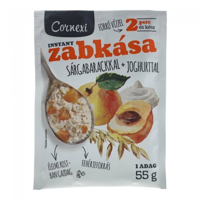 Cornexi zabkása sárgabarack-joghurt 55g