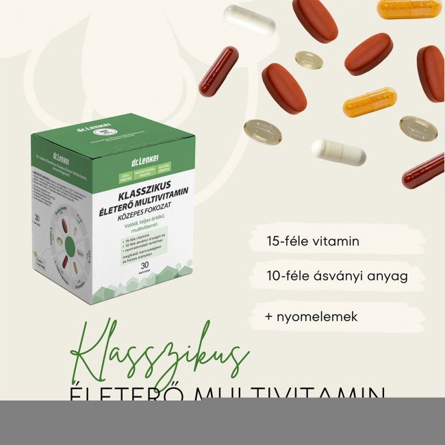 Dr.Lenkei Klasszikus Közepes Életerő Multivitamin 30adag