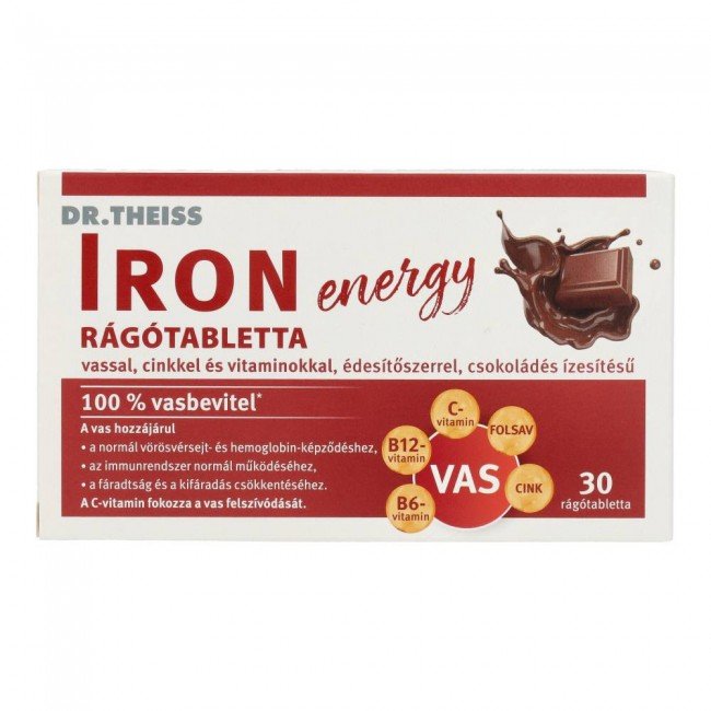 Dr.theiss iron energy rágótbletta 30db