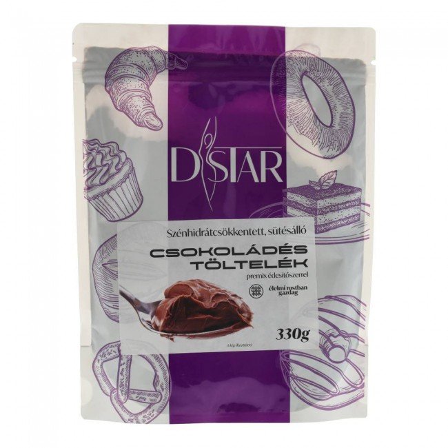 Dstar szénhidrátcsökkentett csoki töltelék 330 Dstar szénhidrátcsökkentett csoki töltelék 330