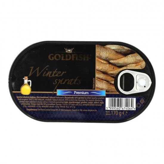 Goldfish füstölt sprotni olajban 170g Goldfish füstölt sprotni olajban 170g