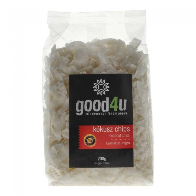 Good4u vegán kókusz chips kénmentes 200g