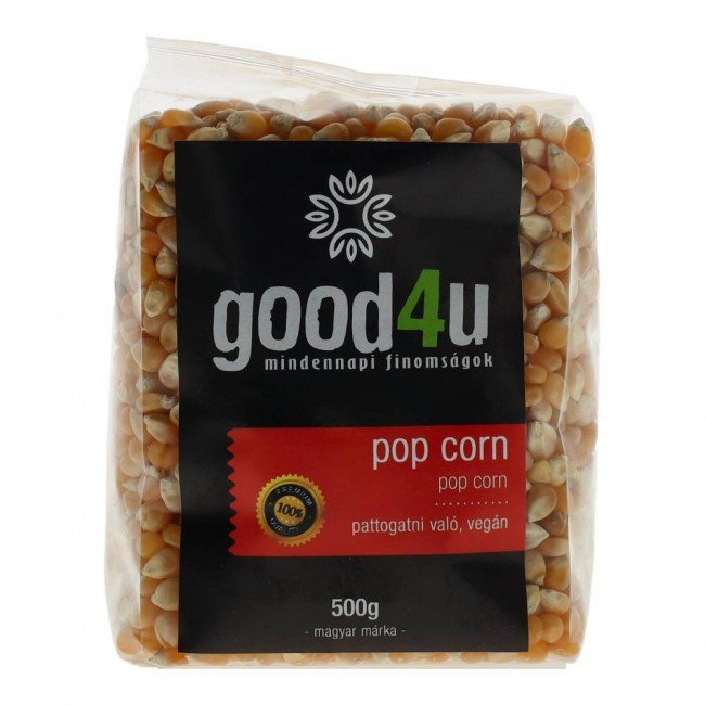 Good4u vegán pop corn 500g