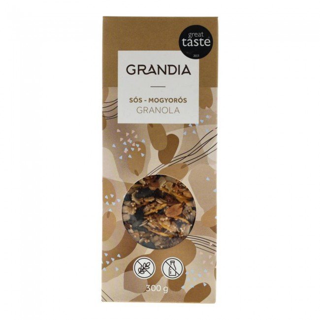 Grandia sós-mogyorós granola 300g