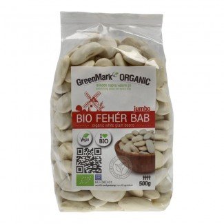 Greenmark bio fehér bab jumbo 500g