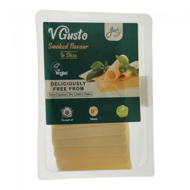 Gusto vegan füstölt gouda ízű szeletelt készítmény 140g