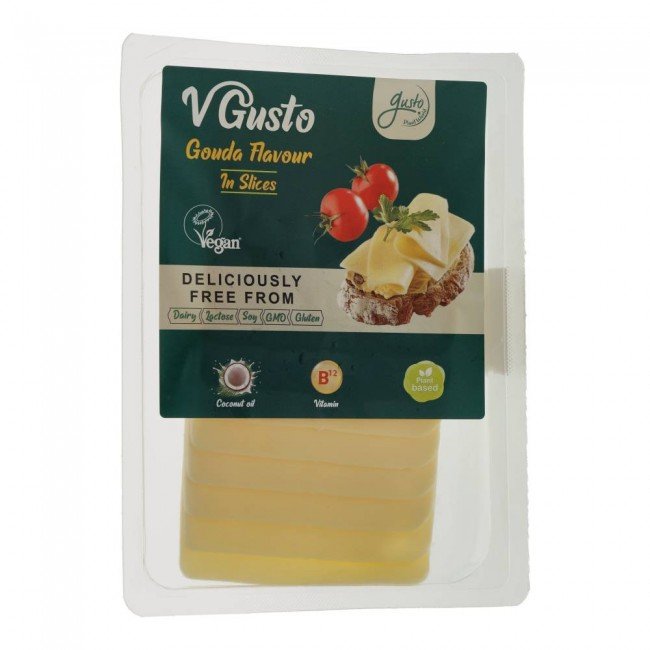 Gusto vegan gouda ízű szeletelt készítmény 140g