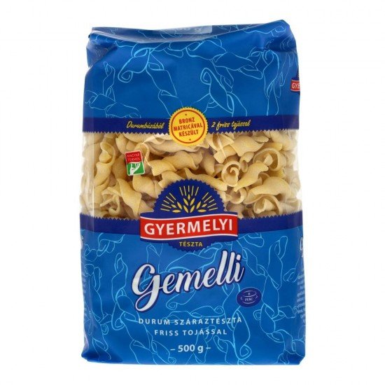 Gyermelyi gemelli 2 tojásos 500g Gyermelyi gemelli 2 tojásos 500g