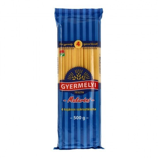 Gyermelyi makaróni 4 tojás 500g