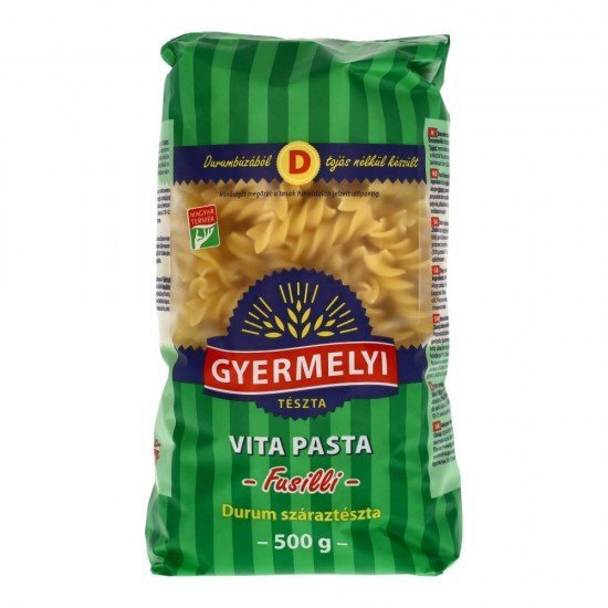 Gyermelyi vita pasta fusilli 500g