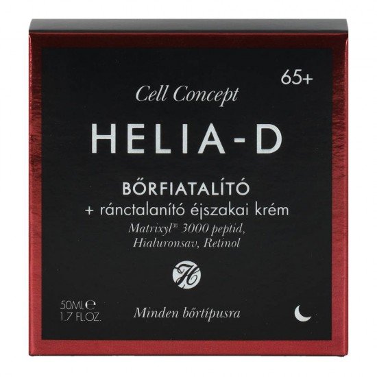 Helia-D cell concept 65+ bőrfiatalító+ránctalanító krém éjszakai 50ml