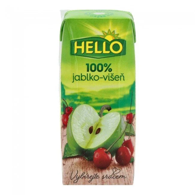 Hello termékek: Hello alma-meggylé 100% 250ml ára