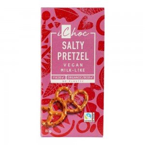 Ichoc bio csoki sósperec darabokkal 80g