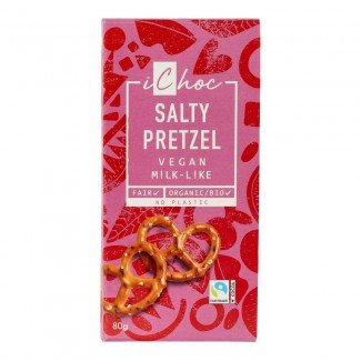 Ichoc bio csoki sósperec darabokkal 80g