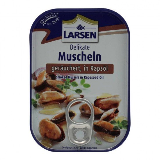 Larsen füstölt kagyló növényi olajban 110g