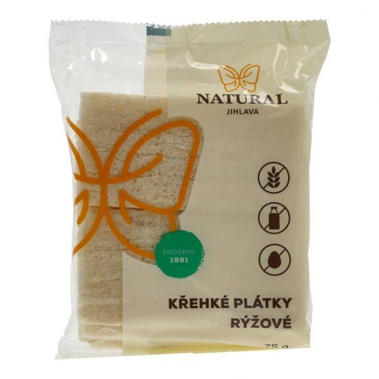 Natural extrudált rizsszeletek 75g