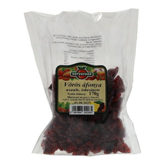 Naturfood aszalt vörösáfonya 170g
