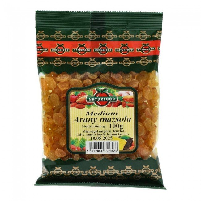 Naturfood medium arany mazsola 100g