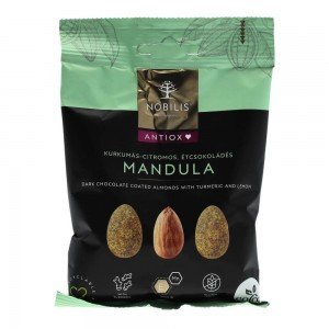 Nobilis kurkumás-étcsokoládés mandula 50g