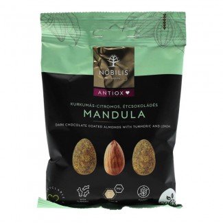 Nobilis kurkumás-étcsokoládés mandula 50g