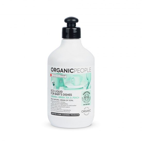 Organic people mosogatószer baba zöldtea-barack 500ml