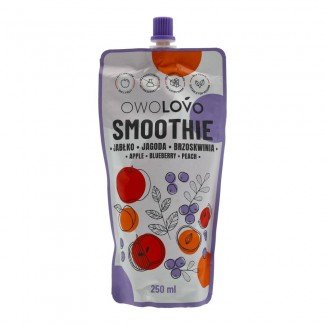 Owolovo smoothie alma-kékáfonya-őszibarack 250ml