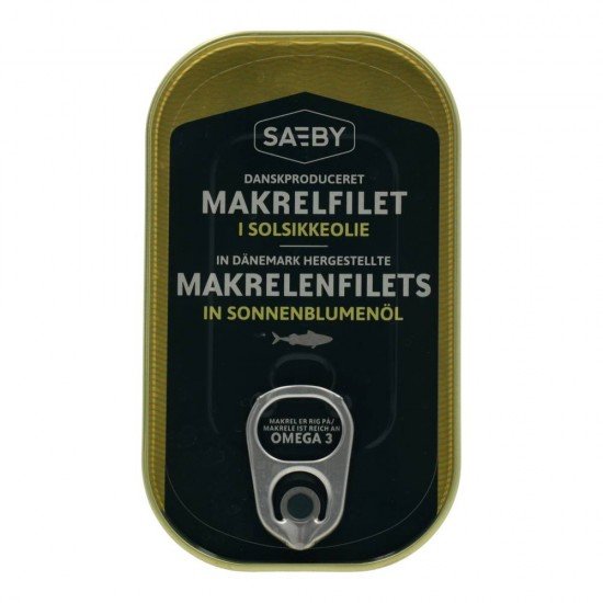 Saeby makrélafilé napraforgó olajban 125g Saeby makrélafilé napraforgó olajban 125g