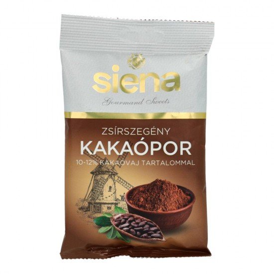 Siena 10-12% zsírszegény kakaópor 75g